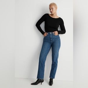 Madewell The Curvy Perfect Vintage Straight Jean in Mayfield Wash